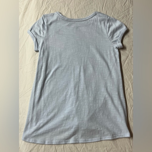 Sonoma Girls Tie Front Unicorn T-Shirt. Girls Tee Size 12 Light Blue Tee Kohl's - Picture 3 of 6